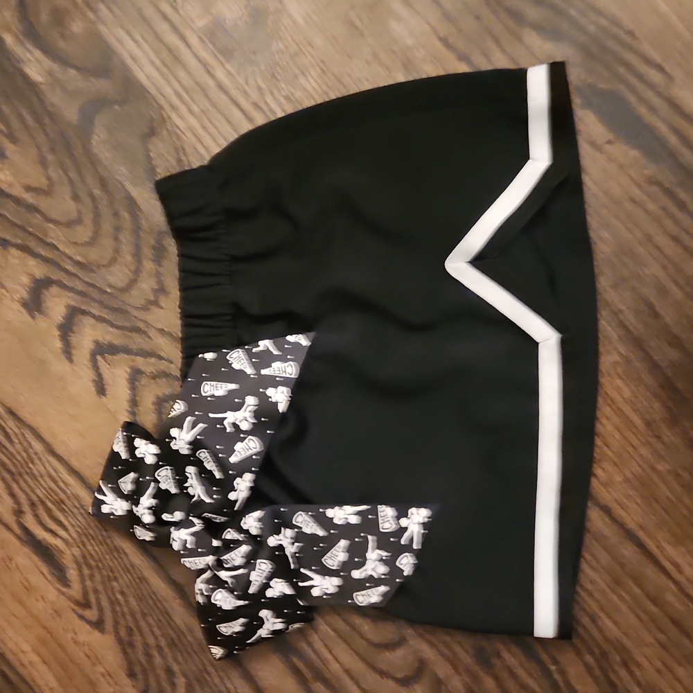 Girls Cheer Skirt + Bow
